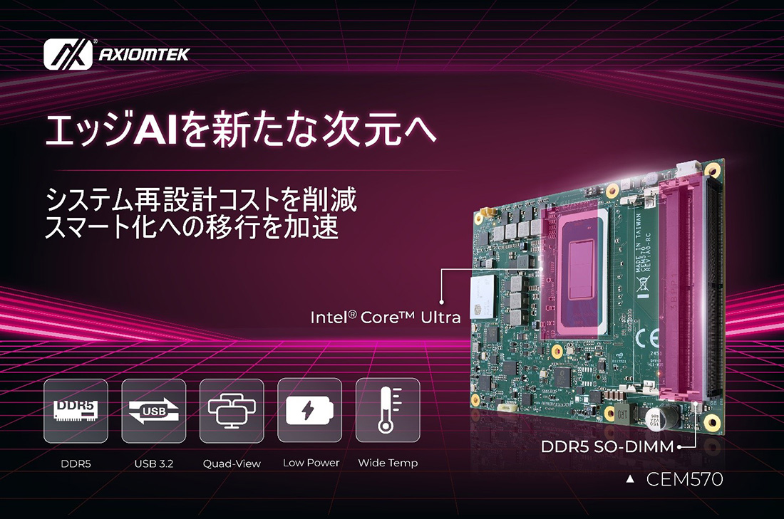 COM Express Type 6モジュールCEM570