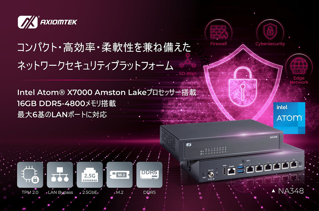 デスクトップ型ネットワークセキュリティプラットフォームNA348